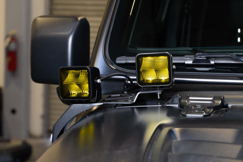 DV8 Offroad Light Bars & Cubes DV8 Offroad 3in Elite Series LED Amber Pod Light