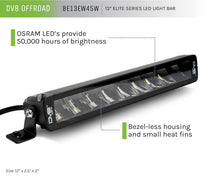 Load image into Gallery viewer, DV8 Offroad Light Bars &amp; Cubes DV8 Offroad Elite Series 13in Light Bar 45W Flood/Spot LED