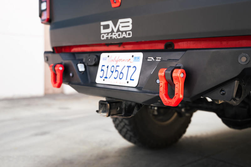 DV8 Offroad Bumper Accessories DV8 Offroad Elite Series D-Ring Shackles - Pair (Red)