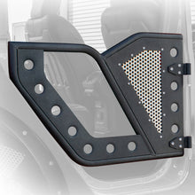 Load image into Gallery viewer, DV8 Offroad Doors DV8 Offroad Jeep 18+ Wrangler JL / 20+ Gladiator JT Front Rock Doors w/ Perforated Aluminum Mesh