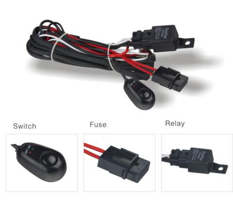 DV8 Offroad Wiring Harnesses DV8 Offroad Wiring Harness w/ Relay & Switch