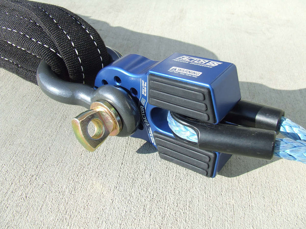 Factor 55 Winch Shackle FlatLink Winch Shackle Mount Assembly Blue Factor 55 - Factor 55 - 00050-02