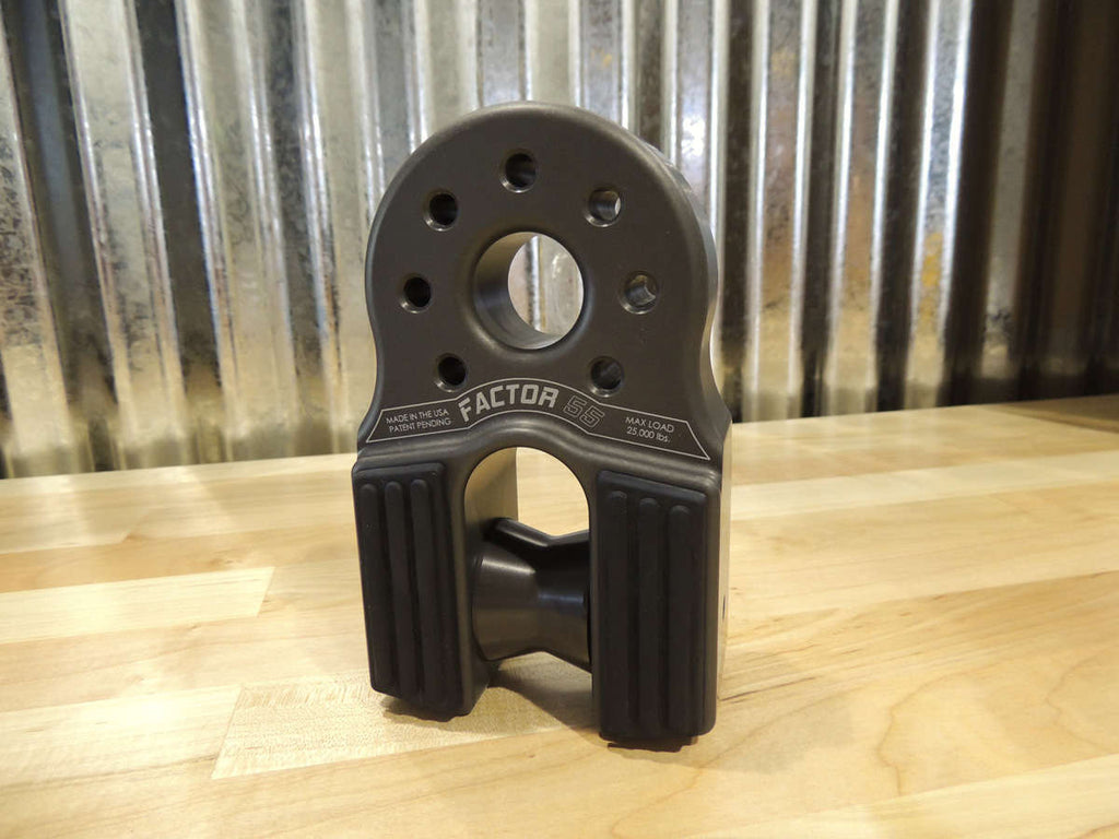 Factor 55 Winch Shackle FlatLink XXL Winch Shackle Mount Assembly Anodized Gray Factor 55 - Factor 55 - 00090-06