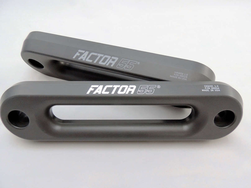 Factor 55 Winch Fairlead Hawse Fairlead 1.5 Inch Thick Gun Metal Gray Factor 55 - Factor 55 - 00019