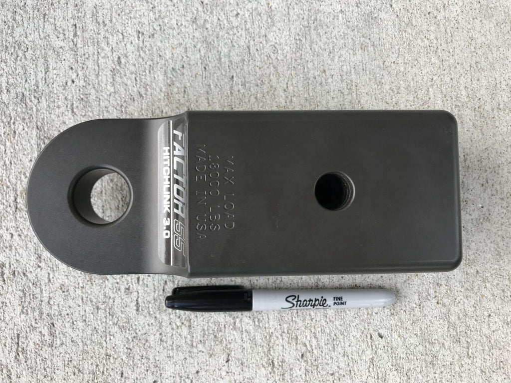 Factor 55 Winch Shackle HitchLink 3.0 Reciever Shackle Mount 3 Inch Receivers Anodized Gray Factor 55 - Factor 55 - 00027-06