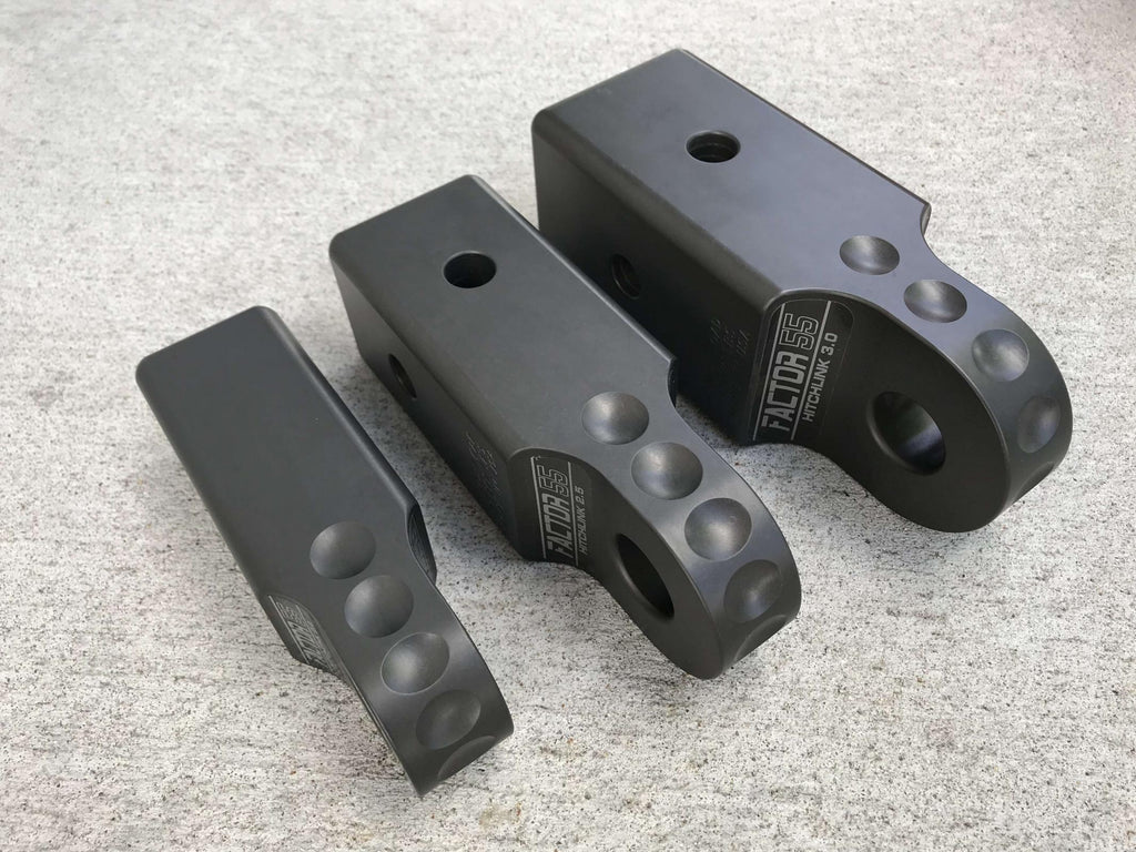 Factor 55 Winch Shackle HitchLink 3.0 Reciever Shackle Mount 3 Inch Receivers Anodized Gray Factor 55 - Factor 55 - 00027-06