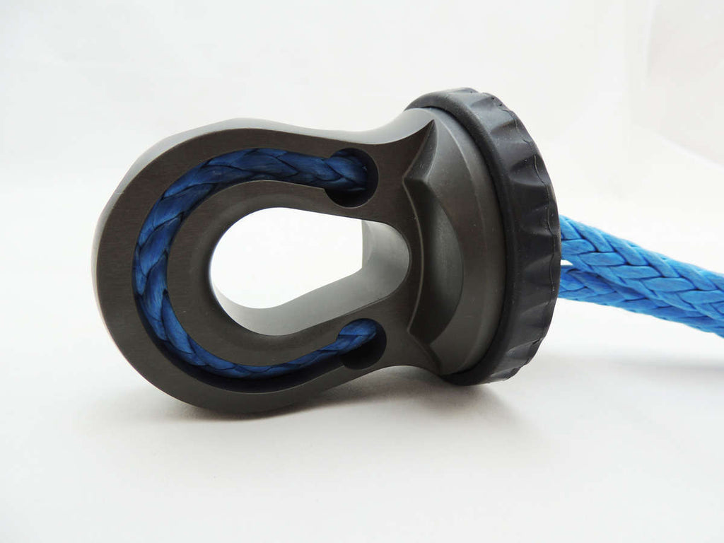 Factor 55 Winch Safety Thimble Splicer 3/8-1/2 Inch Synthetic Rope Splice On Shackle Mount Gray Factor 55 - Factor 55 - 00352-06