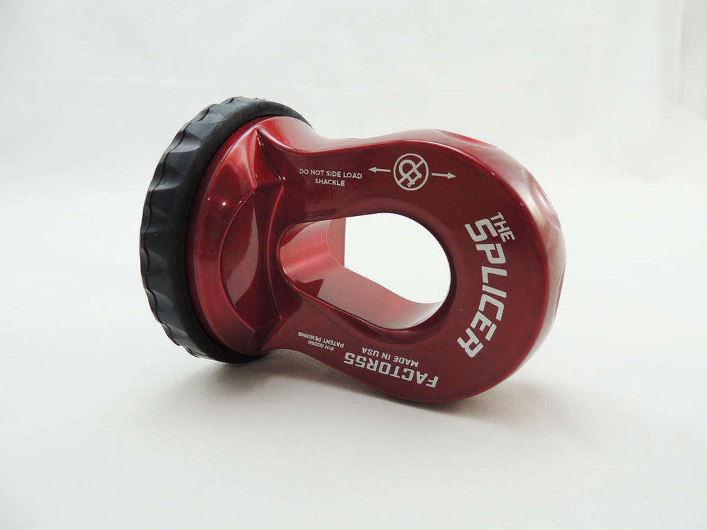Factor 55 Winch Safety Thimble Splicer 3/8-1/2 Inch Synthetic Rope Splice On Shackle Mount Red Factor 55 - Factor 55 - 00352-01