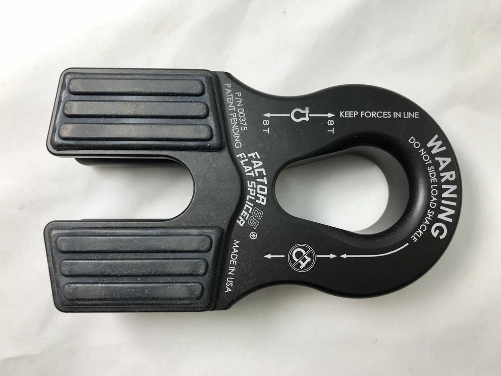 Factor 55 Winch Shackle Winch Line Shackle Mount Splice On Foldable Black Factor 55 - Factor 55 - 00375-04