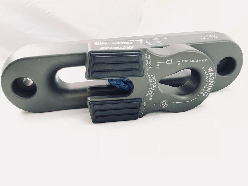 Factor 55 Winch Shackle Winch Line Shackle Mount Splice On Foldable Gray Factor 55 - Factor 55 - 00375-06