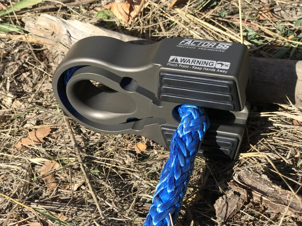 Factor 55 Winch Shackle Winch Line Shackle Mount Splice On Foldable Gray Factor 55 - Factor 55 - 00375-06