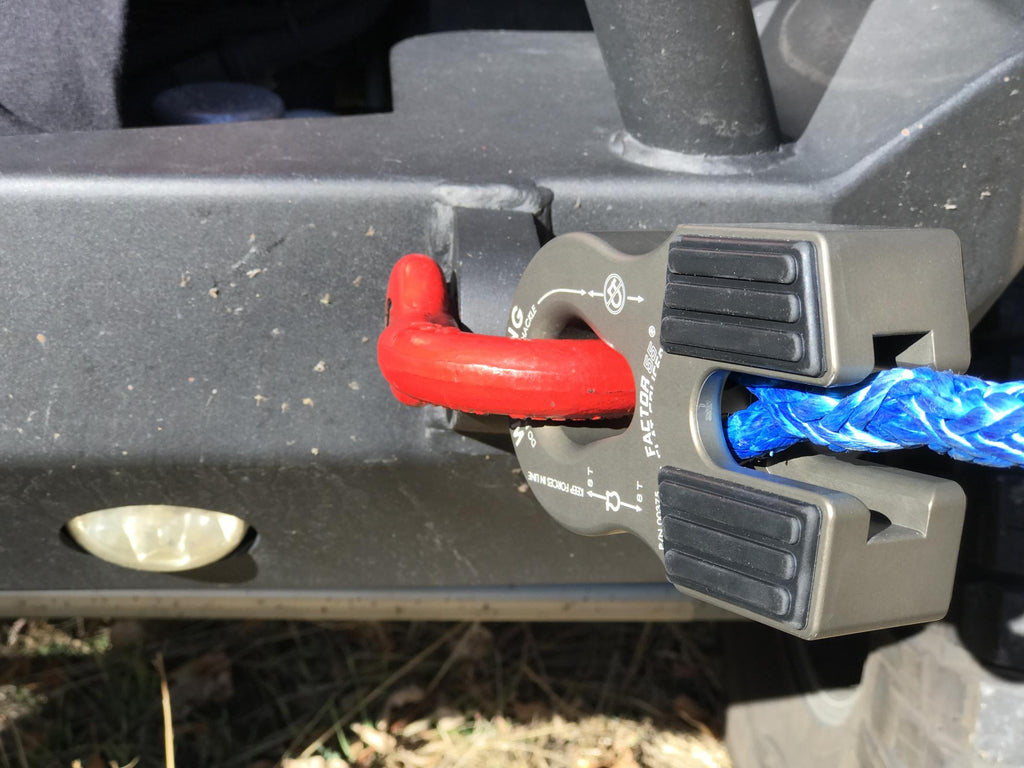 Factor 55 Winch Shackle Winch Line Shackle Mount Splice On Foldable Gray Factor 55 - Factor 55 - 00375-06