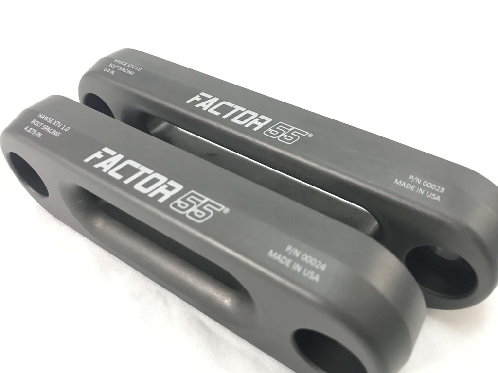 Factor 55 Winch Fairlead XTV Hawse Fairlead 6 Inch Powersports UTV/ATV Gun Metal Gray Factor 55 - Factor 55 - 00023