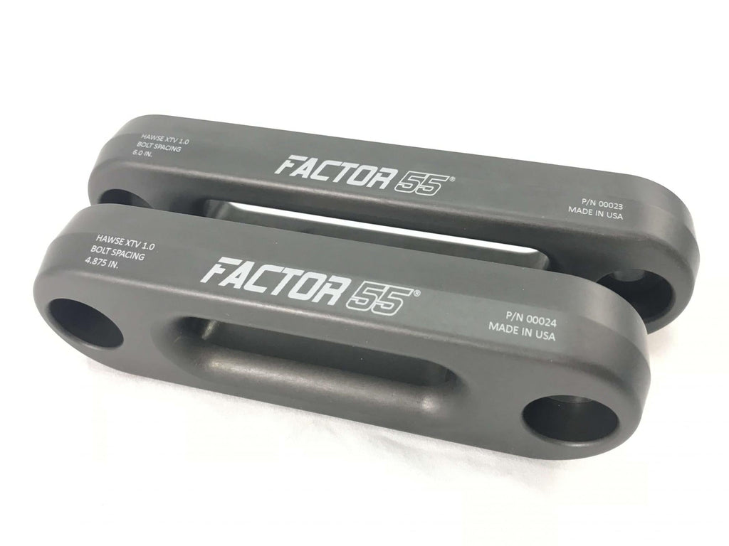 Factor 55 Winch Fairlead XTV Hawse Fairlead 6 Inch Powersports UTV/ATV Gun Metal Gray Factor 55 - Factor 55 - 00023