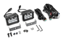 Load image into Gallery viewer, Go Rhino Xplor Bright Series Rectangle LED Spot Light Kit (Surface/Thread Stud Mnt) 4x3 - Blk (Pair)