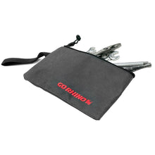 Load image into Gallery viewer, Go Rhino XVenture Gear Zipped Pouch - Large (12in. Wide Pocket / 6.5in. Hand Strap) Canvas - Black