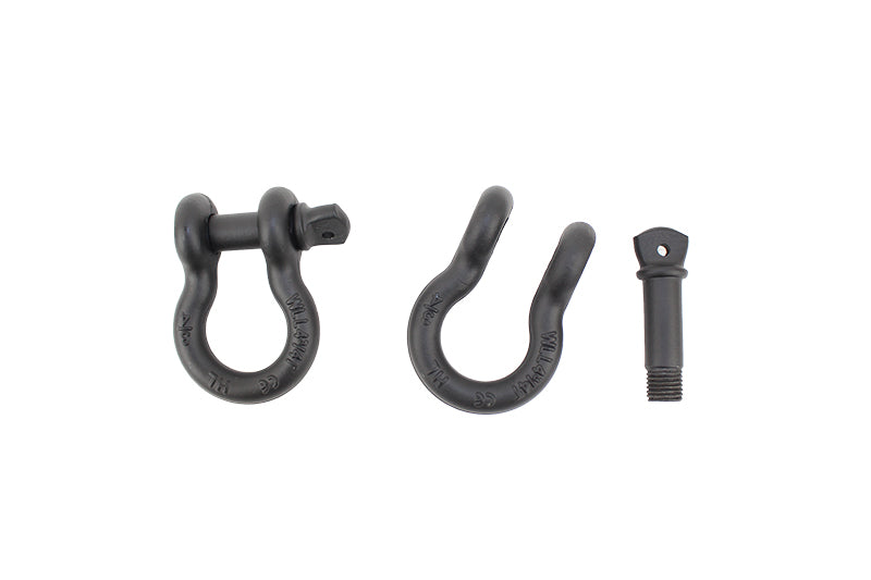Fishbone Offroad D Ring Shackle D Ring 3/4 Inch Gloss Black 2 Piece Set Fishbone Offroad - Fishbone Offroad - FB21039