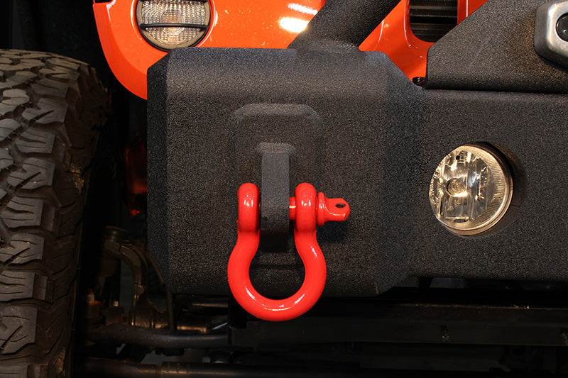Fishbone Offroad D Ring Shackle D Ring 3/4 Inch Red 2 Piece Set Fishbone Offroad - Fishbone Offroad - FB21038