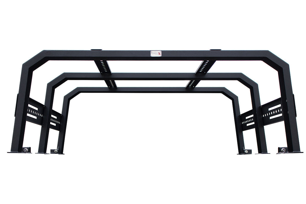 Fishbone Offroad Truck Bed Rack Gladiator Bed Rack Full Tackle Rack For 20+ Jeep Gladiator Full Rack Black Powdercoat Fishbone Offroad - Fishbone Offroad - FB21219