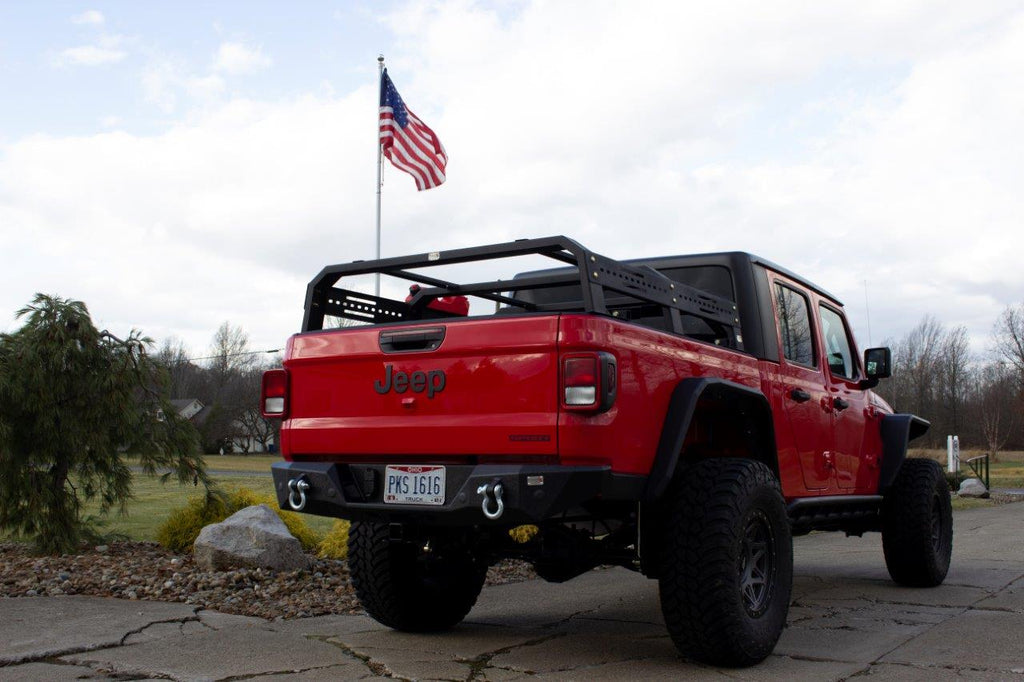 Fishbone Offroad Rear Bumpers Gladiator Mako Rear Bumper For 20-Pres Jeep Gladiator Fishbone Offroad - Fishbone Offroad - FB22149