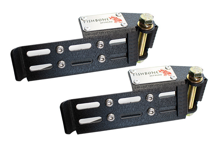 Fishbone Offroad Foot Pegs Jeep Foot Peg Set For 07-Up Wrangler/Gladiator Steel Black Fishbone - Fishbone Offroad - FB21268