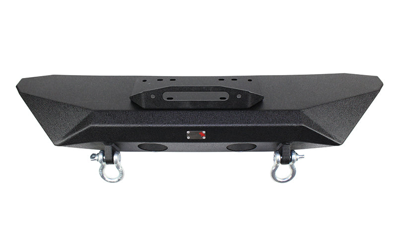 Fishbone Offroad Front Winch Bumpers Jeep JK Front Bumper 07-18 Wrangler JK Rubicon and Unlimited Steel Black Textured Powdercoat Manowar Series Fishbone Offroad - Fishbone Offroad - FB22045