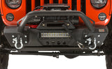 Jeep JK Front Stubby Winch Bumper W/Tube Guard 07-18 Wranger JK Black Texured Powercoated Fishbone Offroad - Fishbone Offroad - FB22004