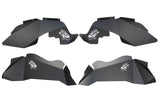 Jeep JK Logo Aluminum Inner Fenders 07-18 Wrangler JK Black Powdercoat Fishbone Offroad - Fishbone Offroad - FB33073