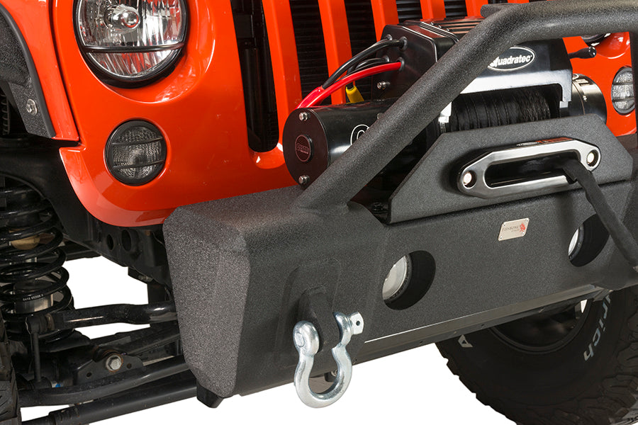 Fishbone Offroad Front Winch Bumpers Jeep JK Stubby Bumper W/Tube Guard 07-18 Wranger JK Black Texured Powercoated Fishbone Offroad - Fishbone Offroad - FB22001