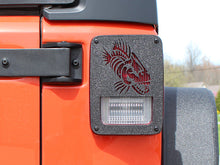 Load image into Gallery viewer, Fishbone Offroad Tail Light Cover Jeep JK Tail Light Covers 07-18 Wrangler JK Black Textured Powdercoat Fishbone Offroad - Fishbone Offroad - FB31043