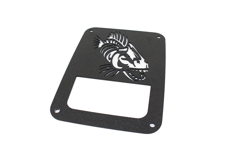 Fishbone Offroad Tail Light Cover Jeep JK Tail Light Covers 07-18 Wrangler JK Black Textured Powdercoat Fishbone Offroad - Fishbone Offroad - FB31043