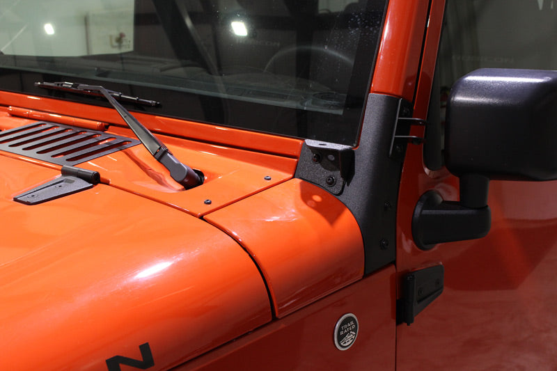 Fishbone Offroad Mounting Brackets(Lighting) Jeep JK Windshield Light Bracket 07-18 Wrangler JK Fishbone Offroad - Fishbone Offroad - FB21015