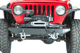 Jeep TJ Front Bumper 97-06 Wrangler TJ Rubicon and Unlimited Steel Black Textured Powdercoat Piranha Series Fishbone Offroad - Fishbone Offroad - FB22049
