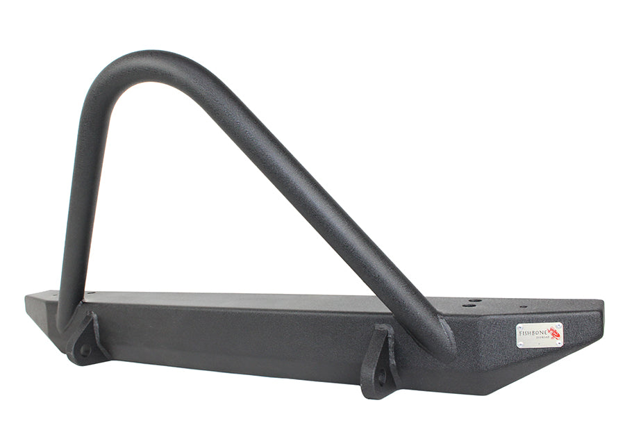 FISHBONE Offroad FB23027 Jeep Rock Slider With OTube Step - For 1997-2006 Wrangler TJ (Steel, Black Textured Powdercoat)