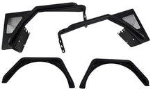 Load image into Gallery viewer, Fishbone Offroad Fenders Jeep TJ Tube Fender Set Of 4 Front and Rear 97-06 Wrangler TJ Steel Black Textured Powdercoat Fishbone Offroad - Fishbone Offroad - FB23029