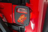 Jeep Wrangler CJ YJ TJ Tail Light Covers Black Textured Powdercoat Fishbone Offroad - Fishbone Offroad - FB31044