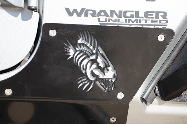 Fishbone Offroad Side Steps Wrangler Armor Panels for 18-Pres Wrangler JL 4DR Fishbone - Fishbone Offroad - FB23180