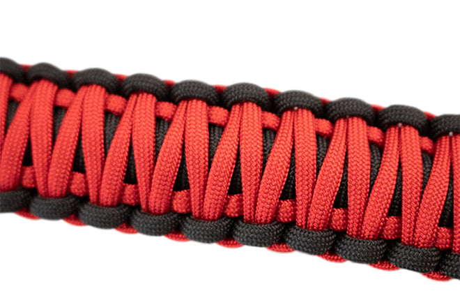 Fishbone Offroad Grab Handles Wrangler Paracord Door Handles Black/Red for 97-06 Jeep Wrangler Fishbone - Fishbone Offroad - FB55286