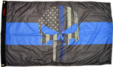 Load image into Gallery viewer, Forever Wave Flags 3x5&#39;  Thin Blue Line Punisher Flag Forever Wave - 8037 - Forever Wave