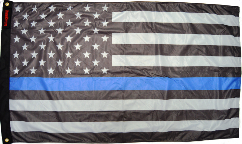 Forever Wave Flags 3x5' USA Subdued Thin Blue Line Flag Forever Wave - 8020 - Forever Wave