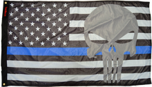 Load image into Gallery viewer, Forever Wave Flags 3x5&#39; USA Subdued Thin Blue Line Punisher Flag Forever Wave - 8042 - Forever Wave