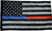 Load image into Gallery viewer, Forever Wave Flags 3x5&#39; USA Subdued Thin Blue-Red Line Flag Forever Wave - 8024 - Forever Wave