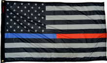 Load image into Gallery viewer, Forever Wave Flags 3x5' USA Subdued Thin Blue-Red Line Flag Forever Wave - 8024 - Forever Wave