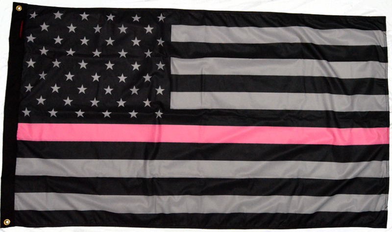 Forever Wave Flags 3x5' USA Subdued Thin Pink Line Flag Forever Wave - 8033 - Forever Wave