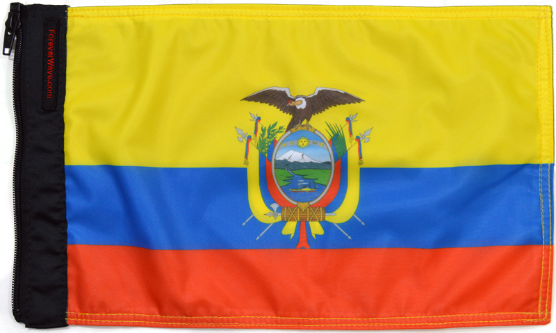 Forever Wave Car Flags of the World Ecuador Flag Forever Wave - 5075 - Forever Wave