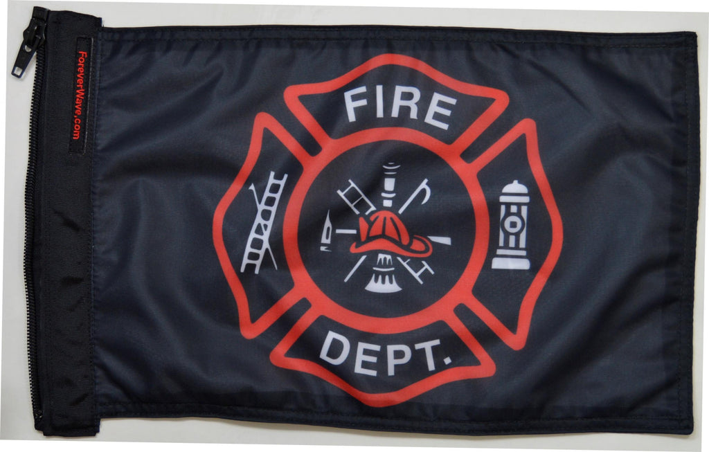 Forever Wave Specialty Car Flags Fire Department Flag Forever Wave - 5041 - Forever Wave