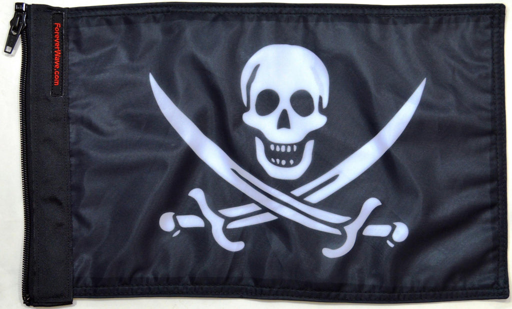 Forever Wave Pirate Car Flags Jack Rackham Flag Forever Wave - 5117 - Forever Wave