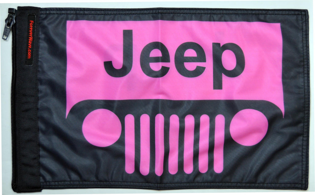 Forever Wave Specialty Car Flags Jeep Grill Flag Pink Forever Wave - 5286 - Forever Wave
