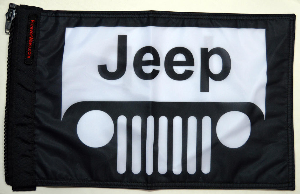 Forever Wave Specialty Car Flags Jeep Grill Flag White Forever Wave - 5294 - Forever Wave