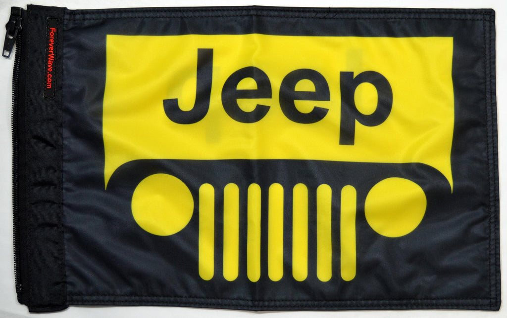 Forever Wave Specialty Car Flags Jeep Grill Flag Yellow Forever Wave - 5289 - Forever Wave